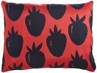 BonaMaison Rood-Zwart Decoratieve Kussensloop, Kussenhoezen Bank, Decoratieve Kussenhoesjes, Kussensloop; Sofa, Slaapkamer, Kantoor, Auto 45x60 Cm - Ontworpen en vervaardigd in Turkije