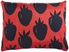 BonaMaison Rood-Zwart Decoratieve Kussensloop, Kussenhoezen Bank, Decoratieve Kussenhoesjes, Kussensloop; Sofa, Slaapkamer, Kantoor, Auto 45x60 Cm - Ontworpen en vervaardigd in Turkije
