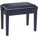 Konig & Meyer 13975 Piano bench hoogglans zwart, zitting zwart velours