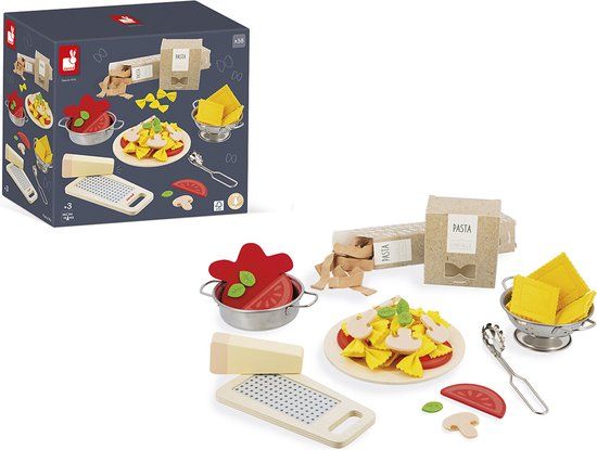 Janod - Pasta Mix - Pasta-set gemaakt van vilt