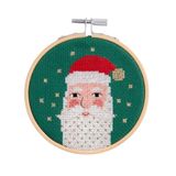 Stickp. Rico Design Stickp. Gez. Kreuzstich, Weihnachtsmann, Ø 10 cm