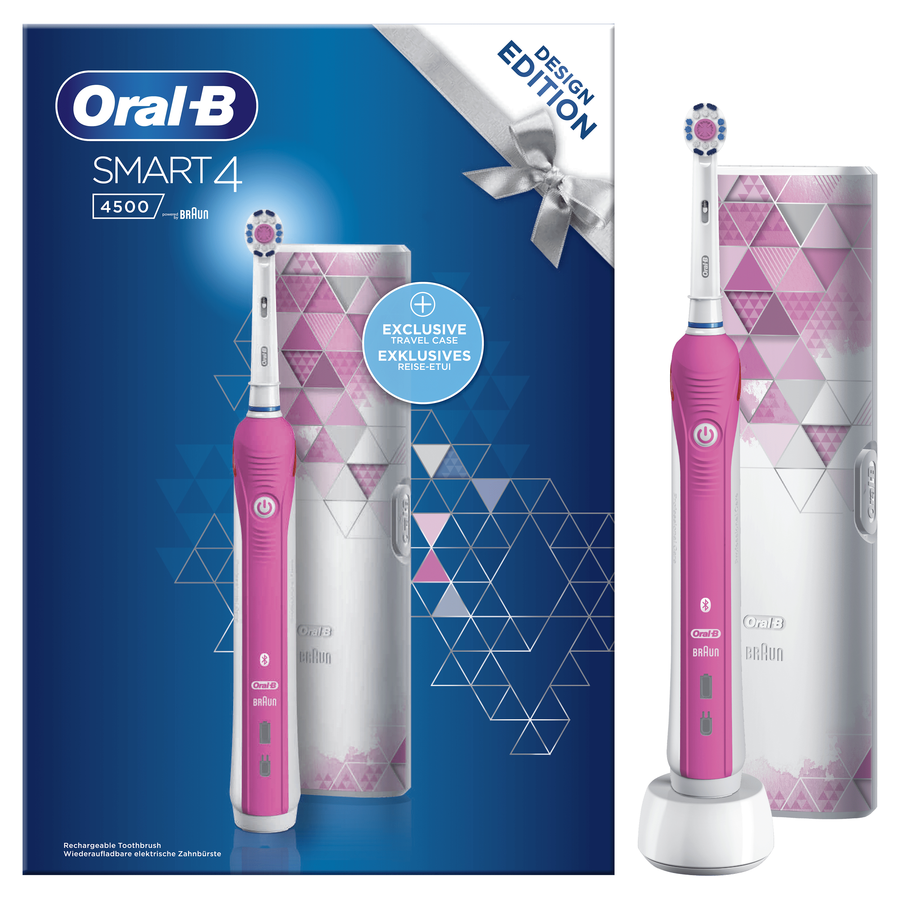 Oral-B Oral-B Smart 4 -4500- Elektrische Tandenborstel Roze Powered by Braun