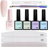 Canni - Biab - Set - 10-delig - HEMA-vrij - TPO-vrij - Builder in a bottle - Builder gel - Biab nagellak - Biab set - The gel bottle biab - Gel in a bottle