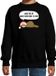 Bellatio Decorations Luiaard Kersttrui sweater - Wake me up when christmas is over - zwart - kinderen - 170/176