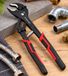 Meistercraft Pince multiprise automatique avec mécanisme de réglage automatique pour une utilisation pratique d'une seule main, outil noir/rouge
