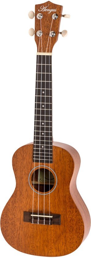 Ã�engus Concert Ukelele Sapeli - Donkerbruin