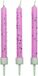 PME Taartkaarsjes Roze met glitter 10 stuks