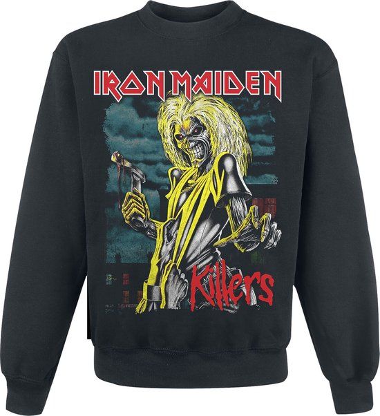 Iron Maiden Killers Green Clouds Heren Sweatshirts - zwart - S