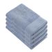 Walra Drap de douche en coton doux 70x140 cm 550gram Bleu - 4 pièces