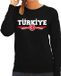 Bellatio Decorations Shoppartners Bv Turkije / Turkiye landen sweater met Turkse vlag zwart dames S