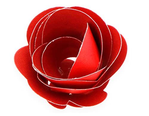 MISS KUTY ZAG fijne ponssjabloon, bloemen en planten, groot, 3D-bloem