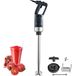 Mixeur plongeant - Professionnel - Puissance 500 W - Vitesse réglable 4 000–18 000 tr/min - Inox - Tige de mélange amovible 85,5 cm - Avec crochet mural - Tête de lame de remplacement