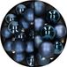 Decoris Kaemingk B.V. 28x stuks kunststof kerstballen donkerblauw 4 en 6 cm