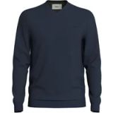 s.Oliver pull en maille à col en V avec logo brodé