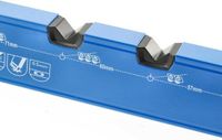 Merkloos / Sans marque Stanley Waterpas 480 mm libelle - 90° en 180° nauwkeurigheid - 0,5 mm/m - aluminium profiel 16 mm blauw