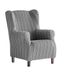 Martina Home Mejico Stretch Stoelbekleding Vleugelstoel, grijs