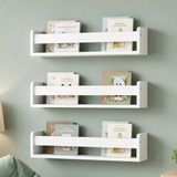 Merkloos Boekenplank - set van 3 - 58 cm breed - kinderkamer - wit