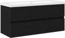 vidaXL Meuble sous lavabo avec lavabo intégré, chêne noir, 100 x 39 x 62 cm