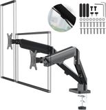 Maclean MC-134 - Monitorhouder - Houder voor 2 monitoren - 17-32'' - 10kg - gasveren - zwart
