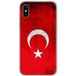 1001 coques Apple iPhone X, Apple iPhone XS Drapeau turquie bedrukt siliconen hoesje