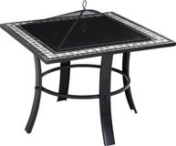 Gardebruk Brasero Mosaïque Runedak – Incl. Grille à feu & Louche – Noir