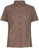 CMP Geruit damesoverhemd met korte mouw, Toffee/Cream, XXL