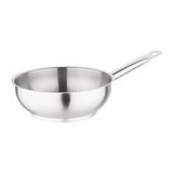 Vogue M947 RVS Saute Pan 200mm Inductie Kookgerei, Zilver