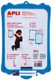 APLI Kids Whiteboard - 2-zijdig - 18 x 28 cm - Wit/Blauw