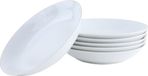 OTIX Diepe borden - Set van 6 - 21cm - Wit met Gouden rand - Porselein