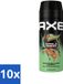 Axe 10 x Bodyspray Jungle Fresh - 150 ml - Lot économique - 10 pièces