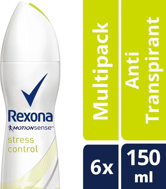 Rexona Women Stress Control Deodorant Spray - 6 x 150 ml