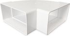 Ventilatieshop Coude 90° horizontale voor kanaal 204 x 60mm - Kunststof
