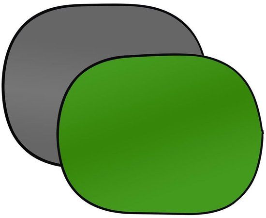 Bresser BR-3 Opvouwbare Achtergrond - 180 x 240cm - Grijs/Groen