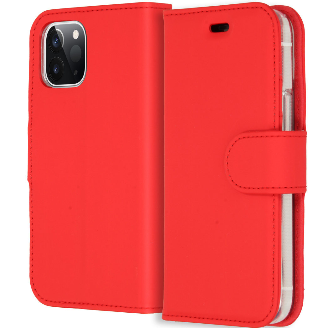 Accezz Softcase Booktype voor de iPhone 12 5 4 inch - Rood