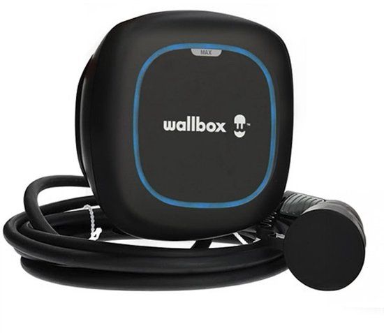 Wallbox Pulsar Max laadpaal 22kW - 7 meter type 2 laadkabel - zwart PLP4-M-2-4-9-002