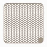 Tapis d'évier cascade - Silicone - Taupe - 37 x 37 cm - Carré