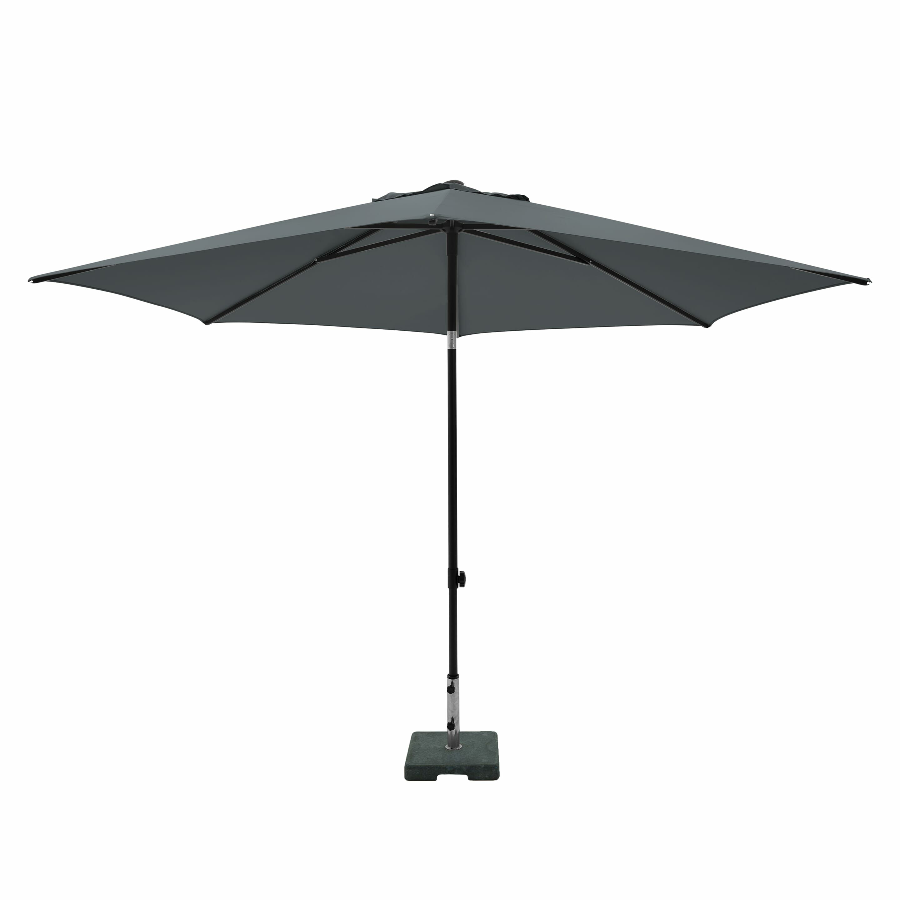 Madison Ronde Parasol Elba 300 cm Grijs | Kantelbare parasol rond van topkwaliteit