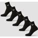 MyProtein MP Unisex Enkelsokken (5 Pack) - Zwart - UK 12-14
