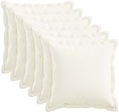 vidaXL - Kussensloop - 6 stuks - HOUTEN - Wit - 30 x 30 cm - Faux Linnen