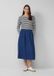 s.Oliver Denim rok in midi lengte met steekzakken