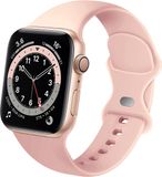 Strap-it Classic Siliconen band - Antiek roze - Geschikt voor Apple Watch Series 1-11/SE/SE2/SE3 - 38/40/41/42mm