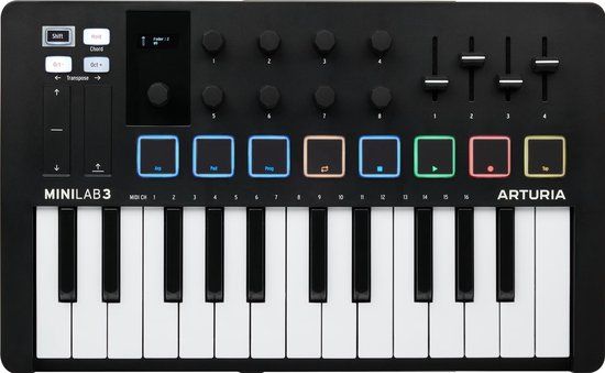 Arturia MiniLab 3 Black USB/MIDI Keyboard