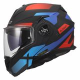 LS2 Helm Advant X Nova FF901 zwart / rood / blauw maat XXL