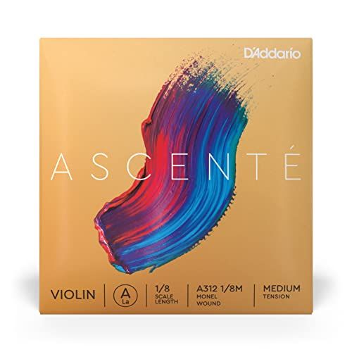 D'Addario Ascente Violin String - A312 1/8M - A String - 1/8 Size - Medium Tension