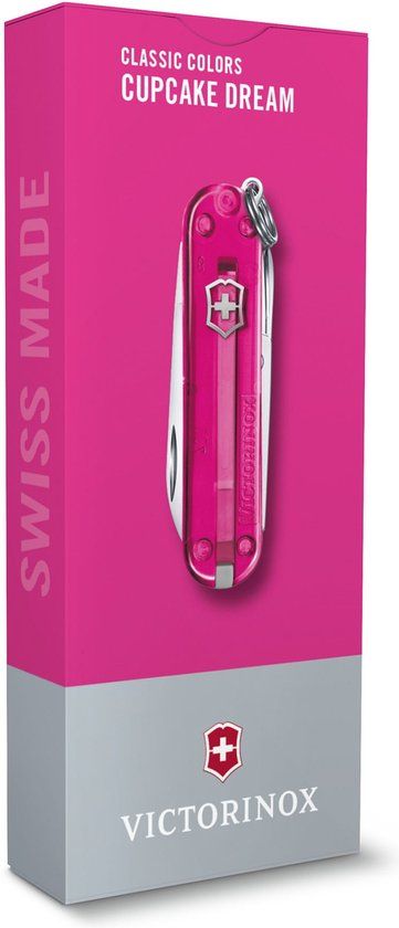 Victorinox Classic SD Transparent Zakmes - Cupcake Dream - 7 functies