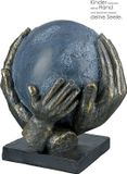 Gilde handwerk Gilde Polysculptuur "Save the world" brons grijs zwart