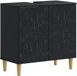 vidaXL Badkamer wastafelkast DELFT Zwart 59,5 x 31,5 x 59 cm