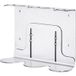 Distributeur de savon chrome fixation murale pour trois