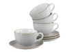 Creatable, 34036 Serie Vintage Nature Stein, 8-delig tafelservies voor 4 personen, porselein, vaatwasser- en magnetronbestendig, gemaakt in Europa