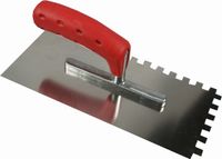 Melkmeisje Plakspaan RVS softgrip 8 mm getand 280x130mm